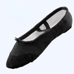Dance Leather Toe Canvas Shoes for Girls Ballet Slippers Split Sole Gymnastics Skate Yoga Dancing Daily Practice Kids Ballerina