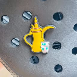 1-17PCS Saudi Arabia Style Orange Tang Camel Hand Shoe Charms Fit Wristbands Buckle Ornaments For Clogs Pins Kid Holiday Gift