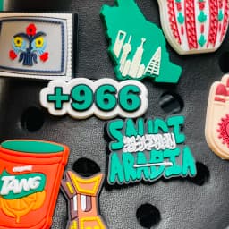 1-17PCS Saudi Arabia Style Orange Tang Camel Hand Shoe Charms Fit Wristbands Buckle Ornaments For Clogs Pins Kid Holiday Gift