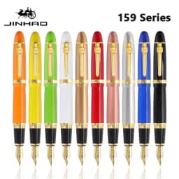 Jinhao 159 Fountain Pen High Quality Metal Luxury Elegant Executive Pen Writing Inking Pens Office School Supplies Stationery