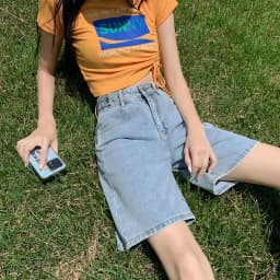 Summer New Women's Short Jeans Y2K Retro Street Fashion Casual Denim Shorts Female High Waisted Loose Straight Leg Denim Shorts