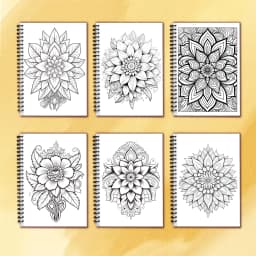 Spiral Coloring Book -30 Sheets Adult Coloring Book, 11.3 X 8.3 Inches, 100g Thick Paper, Drawing Book, Homecoming Holiday Gift