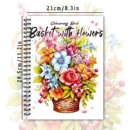 Spiral Coloring Book -30 Sheets Adult Coloring Book, 11.3 X 8.3 Inches, 100g Thick Paper, Drawing Book, Homecoming Holiday Gift