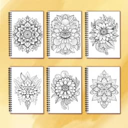 Spiral Coloring Book -30 Sheets Adult Coloring Book, 11.3 X 8.3 Inches, 100g Thick Paper, Drawing Book, Homecoming Holiday Gift