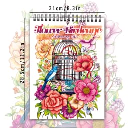 Spiral Coloring Book -30 Sheets Adult Coloring Book, 11.3 X 8.3 Inches, 100g Thick Paper, Drawing Book, Homecoming Holiday Gift