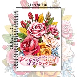 Spiral Coloring Book -30 Sheets Adult Coloring Book, 11.3 X 8.3 Inches, 100g Thick Paper, Drawing Book, Homecoming Holiday Gift