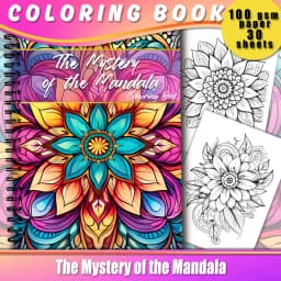 Spiral Coloring Book -30 Sheets Adult Coloring Book, 11.3 X 8.3 Inches, 100g Thick Paper, Drawing Book, Homecoming Holiday Gift