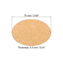 50Pcs 0.3mm Thick Round Cardboard Paper Blank Disc Circles Slices for Party Decorations DIY Craft Arts Drawing Painting Writing