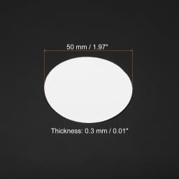 50Pcs 0.3mm Thick Round Cardboard Paper Blank Disc Circles Slices for Party Decorations DIY Craft Arts Drawing Painting Writing