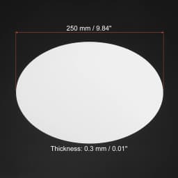 50Pcs 0.3mm Thick Round Cardboard Paper Blank Disc Circles Slices for Party Decorations DIY Craft Arts Drawing Painting Writing