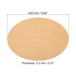 50Pcs 0.3mm Thick Round Cardboard Paper Blank Disc Circles Slices for Party Decorations DIY Craft Arts Drawing Painting Writing