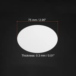 50Pcs 0.3mm Thick Round Cardboard Paper Blank Disc Circles Slices for Party Decorations DIY Craft Arts Drawing Painting Writing