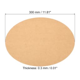 50Pcs 0.3mm Thick Round Cardboard Paper Blank Disc Circles Slices for Party Decorations DIY Craft Arts Drawing Painting Writing