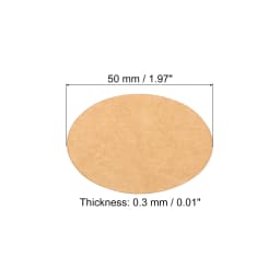 50Pcs 0.3mm Thick Round Cardboard Paper Blank Disc Circles Slices for Party Decorations DIY Craft Arts Drawing Painting Writing