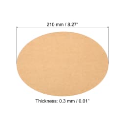 50Pcs 0.3mm Thick Round Cardboard Paper Blank Disc Circles Slices for Party Decorations DIY Craft Arts Drawing Painting Writing