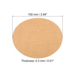 50Pcs 0.3mm Thick Round Cardboard Paper Blank Disc Circles Slices for Party Decorations DIY Craft Arts Drawing Painting Writing