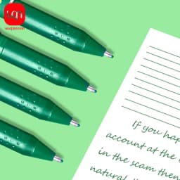 1pc/3pcs Green Ink Gel Pen, 1.0mm,for Writing, Large Capacity Refill, Office Supplies Back To Sochool Stationery