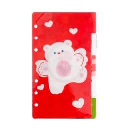 A6 PVC Index Divider 6 Holes For Binder Planner Notebook Stationery Notebook Paper Divider Accessories