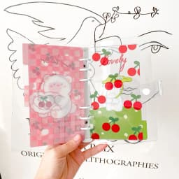 A6 PVC Index Divider 6 Holes For Binder Planner Notebook Stationery Notebook Paper Divider Accessories