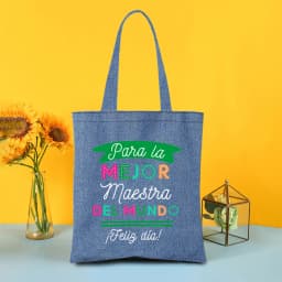 There Is No Teacher Like You Thank You for Teaching Me Print Shoulder Bag Women Denim Shopping Bags Female Tote Gift for Teacher