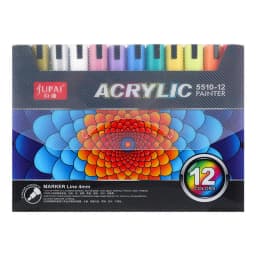 12/60 Colors Acrylic Marker Rock Painting Kit for Kids Children Stone Paint Pens Set Ceramic Glass Wood DIY Crafts Art Supplies