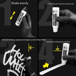 50ml Graffiti Flow Pen Signature Pen 18MM Round Tip Waterproof Oil Marker With Ink Art Supplies Fluorescent Paint Marker