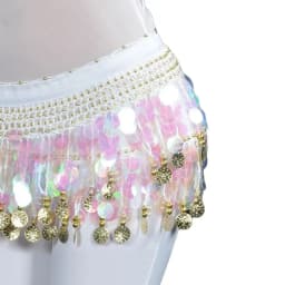 Thailand/India/Arab Dancer Sequins Tassels Skirt Women Sexy Belly Dance Hip Scarf Wrap Belt Dancer Skirt Female Show Costumes