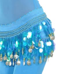 Thailand/India/Arab Dancer Sequins Tassels Skirt Women Sexy Belly Dance Hip Scarf Wrap Belt Dancer Skirt Female Show Costumes