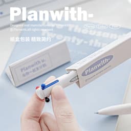 Exquisite3 Color Multifunctional Retractable Gel Pen 0.5mm Stationery Caneta канцелярия Triangular Comfortable Grip Pe