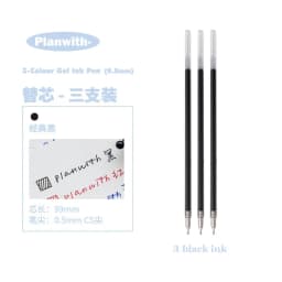 Exquisite3 Color Multifunctional Retractable Gel Pen 0.5mm Stationery Caneta канцелярия Triangular Comfortable Grip Pe