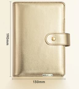 A5 A6 A8 SliverGold PU DIY Binder Notebook Cover Diary Agenda Planning Paper Cover School Stationery