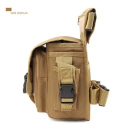 Men's Waterproof Leg Bag Hip Drop Belt Waist Fanny Pack Oxford Cloth Hiking Camping Outdoor Sports Travel