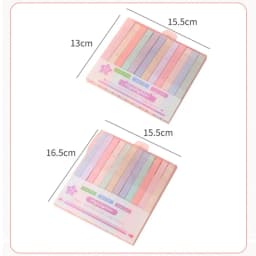 Single/Double Headed Highlighter Pens New Aesthetic Fluorescent Pastel Highlighters Stationary Supplies Colored Markers Pens