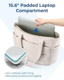 BAGSMART Women's Bag Large Capacity Solid Color Tote Bag Versatile Handbag for Commuter Work Student Class Shopping Bag