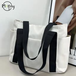 Women's Bag Designer Luxury Bag Nylon Commuting Shoulder Handbag Solid Color Tote Bag Mommy Large Capacity Vacation Handbag 2026