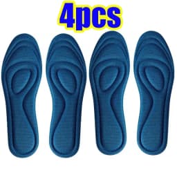 4pcs Memory Foam Orthopedic Insoles for Shoes Men Women Nano Antibacterial Deodorization Insole Sweat Absorption Running Cushion