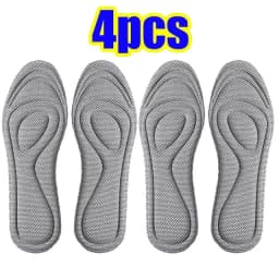 4pcs Memory Foam Orthopedic Insoles for Shoes Men Women Nano Antibacterial Deodorization Insole Sweat Absorption Running Cushion