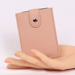 Pull-out Type Mini Card Wallet Creative 5 Card Pockets PU Leather Business Card Case Laminated Concealed ID Card Holder Women