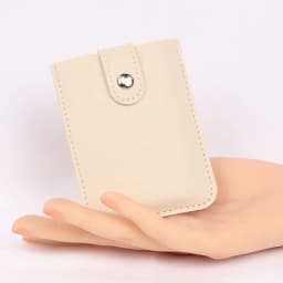 Pull-out Type Mini Card Wallet Creative 5 Card Pockets PU Leather Business Card Case Laminated Concealed ID Card Holder Women