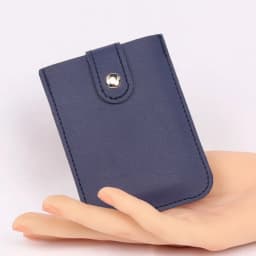 Pull-out Type Mini Card Wallet Creative 5 Card Pockets PU Leather Business Card Case Laminated Concealed ID Card Holder Women