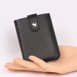 Pull-out Type Mini Card Wallet Creative 5 Card Pockets PU Leather Business Card Case Laminated Concealed ID Card Holder Women