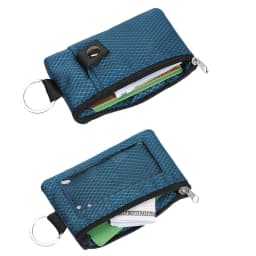 RFID portable coin purse Signal shielding anti-theft credit card swiping bag storage hanging for key kids chain earphone leather