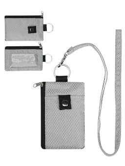 RFID portable coin purse Signal shielding anti-theft credit card swiping bag storage hanging for key kids chain earphone leather