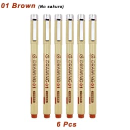 Pack of 8,Sakura Pigma Micron Pen Set 0.25mm Color Fineliner Drawing Lines Marker Pen School Student Art Supplies Supplies