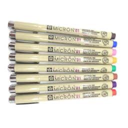 Pack of 8,Sakura Pigma Micron Pen Set 0.25mm Color Fineliner Drawing Lines Marker Pen School Student Art Supplies Supplies