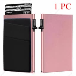 RFID Blocking Credit Card Holder Wallets Men Slim Minimalist Wallet Cardholder Case Anti Theft Metal Case Money Bag Purse Travel