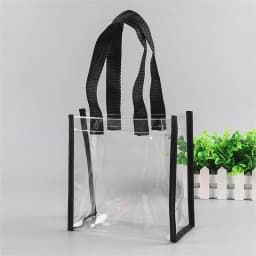 Women's Lightweight Handle Waterproof Transparent Shopping Bag Shoulder Carrying Handbag
