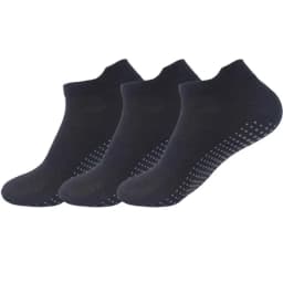 6 Pairs Women Short Socks Sports Cotton Anti Slip Slippers Fitness Training Protecting Heel Ear Short Sports Socks Silicon