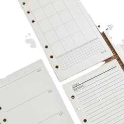 A6 40Sheets Loose Leaf Notebook Refill Spiral Binder Inner Page Grid Blank Line Diary Agenda PlannerSchool Stationery
