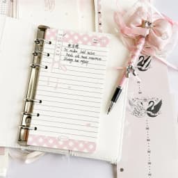 A6 50 Sheets Colorful Loose Leaf Notebook Refill Spiral Binder Inner Page  Diary Agenda PlannerSchool Stationery